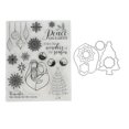 thumbnail image 3 of Transparent , Scrapbooking Stamps Unique Pattern Wide Application Healthy Safe  For Decoration ANGGREK Christmas Clear Stamps, 3 of 8