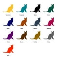 thumbnail image 5 of Korat Cat Breed Silhouette - Beautiful Solid Steel Home Decor Decorative Accent Metal Art Wall Sign, 5 of 6