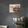 thumbnail image 3 of Rustic Red Truck Wall Art Old Car Painting Country Vintage Barn Pictures Decor Farmhouse Canvas Prints Framed Artwork for Dining Room Kitchen Bathroom Bedroom Living 16''''x12'''' 12''''x16'''', 3 of 6