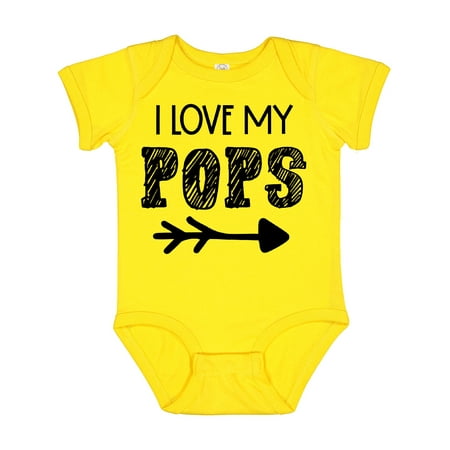 

Inktastic I Love My Pops with Arrow Gift Baby Boy or Baby Girl Bodysuit