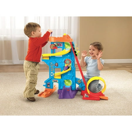 Fisher-Price Little People Wheelies Loops 'n Swoops Amusement Park Play Set