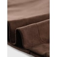 thumbnail image 5 of Chaqueta de Gamuza Sintética Allegra K Cuero Cuello de Solapa 2 Botones Marrón XL, 5 of 5