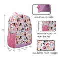 thumbnail image 4 of Mochila Disney Princess AOP 14 Youth para niños de 3 a 9 años, 4 of 7