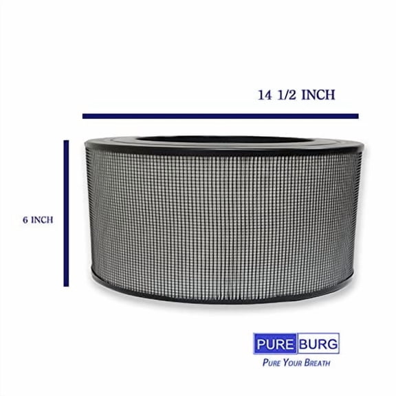 21500 replace for True HEPA Filter Set Compatible with 50150 51500 61500 11500(EV-15) 18150 11520 17200 Series Air Purifiers