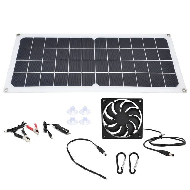 Panel De Cargador Solar, Ventilador De Panel Solar Multifunción De Salida USB Portátil De 5 V Para Automóviles Para Aviones Para Barcos Para Actividades Al Aire Libre Para ANGGREK AGX928