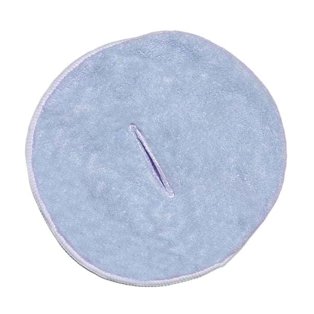 Toalla facial de felpa coral gruesa e hidratante para hombres y mujeres Agujero único azul