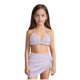 thumbnail image 1 of Conjunto de Falda de Traje de Baño Niños Moda Color Sólido Bloqueo Suspendentes Bikini, Traje de Baño Junto Al Mar con Falda de Malla, Ropa de Playa de Nylon Spandex para el Verano, 1 of 5