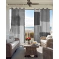 thumbnail image 6 of Gray Geometric Blackout Curtains for Bedroom Living Room Darkening Curtains 96 Inches Long Watercolor Ombre Modern Abstract Art Window Curtain 2 Panels Set Window Treatment Grommet Drapes 52"x96", 6 of 9