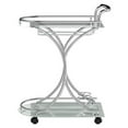 thumbnail image 7 of Monarch Specialties Elfman 2-Shelve Serving Cart Chrome And White, 7 of 7