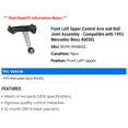thumbnail image 2 of Front Left Upper Control Arm and Ball Joint Assembly - Compatible with 1993 Mercedes-Benz 400SEL, 2 of 2