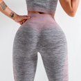 thumbnail image 2 of Leggings de yoga para mujer empalmados elásticos de cintura alta de secado rápido Bodycon, 2 of 8