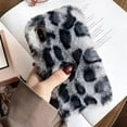 thumbnail image 3 of Plush leopard print is suitable for 78plus/15/12proxsmax/vivo mobile phone case OPPOreno6 autumn and winter models., 3 of 7