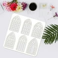 thumbnail image 4 of Doors and Windows Stencil 11.8x11.8 inch Vintage Arch Stencil Plastic 6 Styles Door Window Patterns Stencil Reusable Create DIY Crafts and Decor for Painting on Wood Fabric Walls, 4 of 9