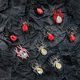 thumbnail image 2 of Spider Ornaments Alloy Studded Manicure Decoration Silver & Pink, 2 of 5