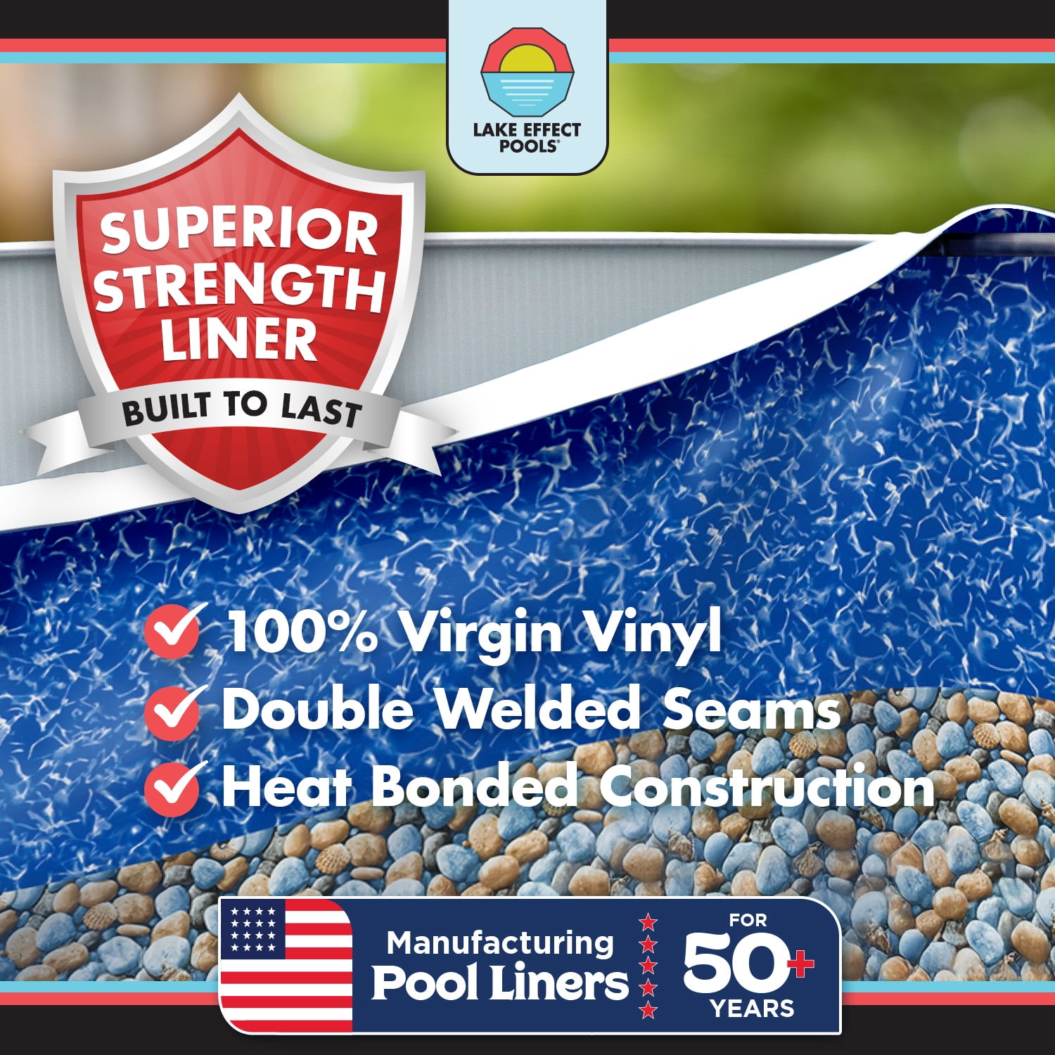 Lake Effect Pools Testudo 27' Round x 52" Resin Protected Steel Above Ground Swimming Pool