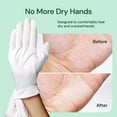 thumbnail image 6 of Clearbody Organics Medium White Organic Cotton Gloves 5 Pairs (10 Pcs) – 100% Organic Cotton Gloves for Dry Hands –Reusable Moisturizing Gloves for Cracked Hands Repair, 6 of 9