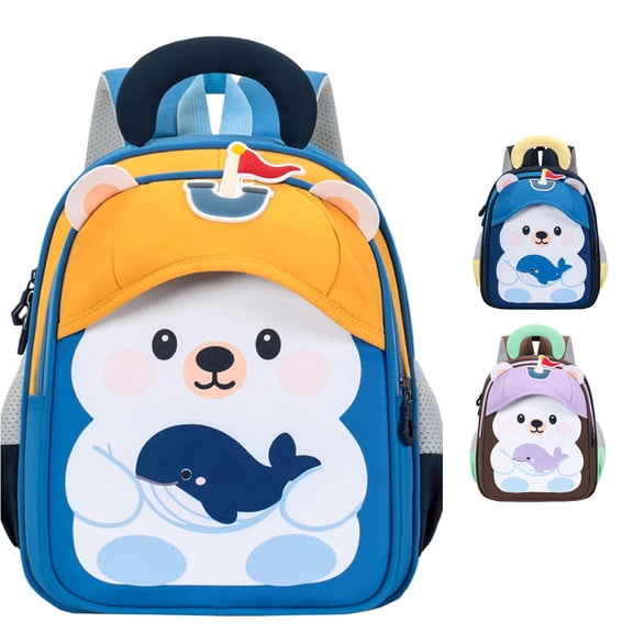 WAYUTE Backpack for Kids Back to School Backpacks Large Capacity with Cute 3D Cartoon Design Cute Fashion Kindergarten Bookbag Casual Outdoor Travel
