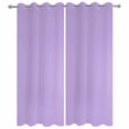 thumbnail image 2 of Outdoor Curtains for Patio Waterproof, Purple Windproof Pravicy Outside Porch Blackout Curtain, Modern Pure Lavender Purple Sun Blocking Grommets Curtains for Cabana Gazebo 2 Panels 54"x108", 2 of 9