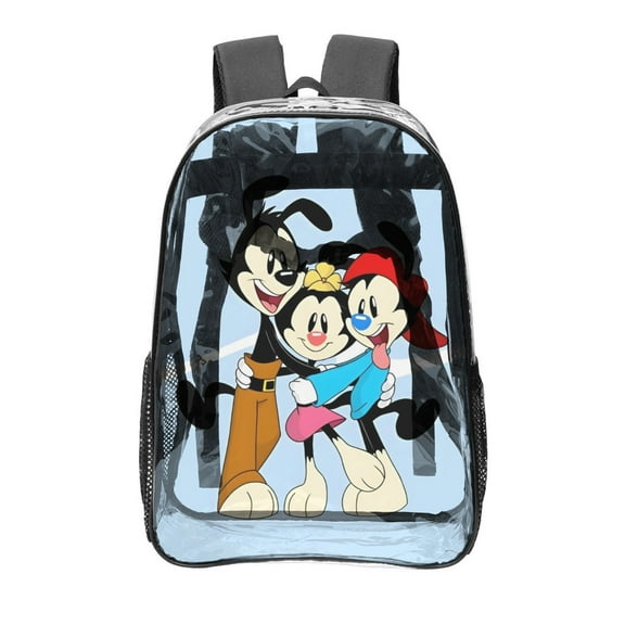 Animaniacs Pattern Transparent Backpack Lightweight And fashionable Showcasing Personality And Leading The Trend