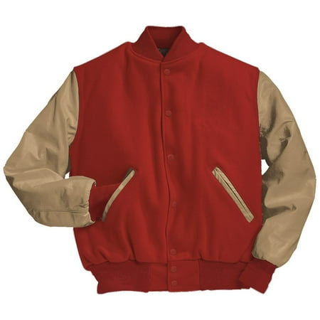 Varsity Jacket Xs Scarlet Cream Walmart