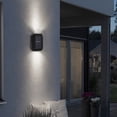 thumbnail image 4 of Aplique solar de pared | Aplique exterior con luz hacia arriba y hacia abajo | Lámpara solar impermeable IP65 | Decoración moderna para el hogar, jardín y porche | Juego de 2, 4 of 9
