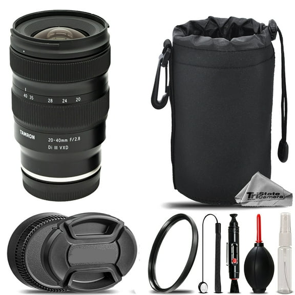 Tamron 20-40mm f/2.8 Di III VXD Lens for Sony E   UV Filter    Hood   Lens Pouch- Basic Kit (International Version)