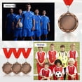 thumbnail image 6 of Uxcell Award Medals Place Winner Medals with Red Ribbon Prize Medals for Competitions Sport Meetings Spelling s Bronze, 6 of 7