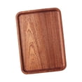 thumbnail image 3 of Bandeja de servir de madera, plato para aperitivos, plato para frutas, bandeja para mesa de té y café, natural 18cmx25cmx15cm, 3 of 9