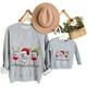 thumbnail image 2 of Atuendo para padres e hijos, camisetas de manga larga con estampado navideño y cuello redondo, pulóver, sudaderas para mamá a juego con la familia Fridja  nalpqowj527, 2 of 4