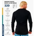 thumbnail image 2 of 𝗕𝗥𝗘𝗔𝗧𝗛𝗔𝗕𝗟𝗘 Merino.tech Men’s Heavyweight Merino Wool Thermal Long Sleeve Shirt with Hiking Socks, 2 of 8