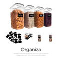 thumbnail image 3 of 4 Contenedores Herméticos Cereal Multifunción Topper 2.5 L Transparente, 3 of 7