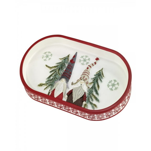 Avanti Linens Christmas Gnomes Tray