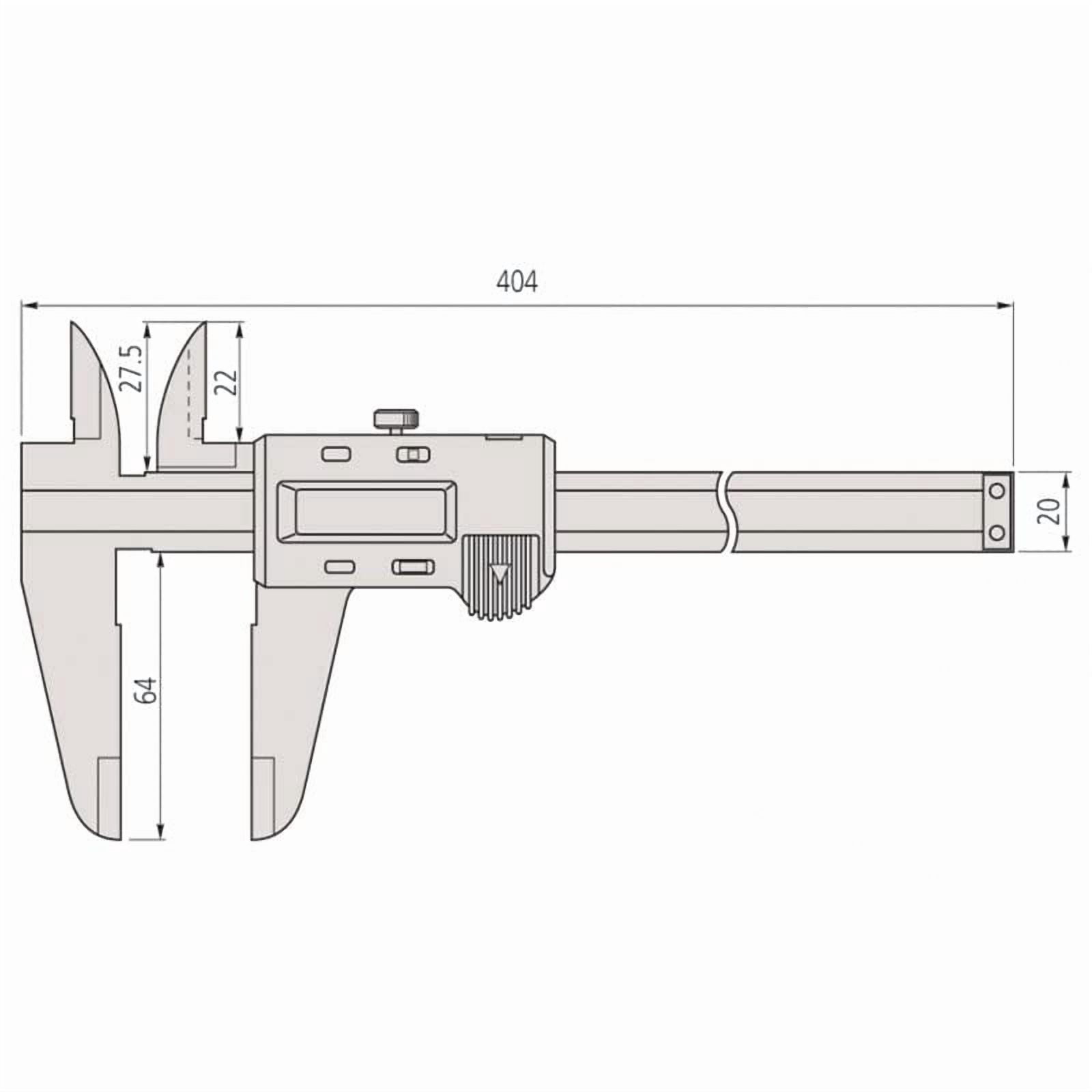 Mitutoyo 500-193-30 Digital Caliper, 0-12"/300mm Range, 0.0005"/0.01mm Res, Professional Tool