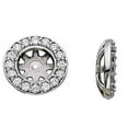 thumbnail image 2 of Pompeii 3/4ct Diamond Earring Studs Halo Jackets 14K  (5.5-6mm) (G-H,SI), 2 of 4