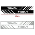 thumbnail image 3 of 2PCS Vinyl Rearview Mirror Stickers Car Side Body Decor Decals for Volkwagen VW Polo TSI Golf Passat MTM 4 Motion Touareg T-ROC golf Silver White, 3 of 6