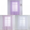 thumbnail image 7 of Lace Semi Sheer Premium Rod Pocket Window Curtain Panels for Bedroom & Living Room,2 Panels (57"*39"), 7 of 7