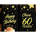 thumbnail image 4 of Golden Balloons Stars Backdrop Banner for 60th Birthday Party, Happy Birthday Cheers Decoration, Party Supplies Photography Props for Celebrations Events Decorations, 4 of 8