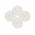thumbnail image 7 of 15 Inch Round Placemats Set of 4, Spring Easter Non Slip Heat Insulation PP Table Mats, Yellow Green Purple Bunny Botanical Washable Place Mats for Kitchen Dining Party Table Decor, 7 of 7