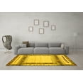 thumbnail image 3 of Ahgly Company Indoor Rectangle Abstract Yellow Contemporary Area Rugs, 8' x 10', 3 of 4