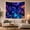 Blue Baby Dragon, variant on Moon Stars Cosmic with Forest Night Characterized Bioluminescent, Mystical Fantasy for Space Lovers, Galaxy Room Decor, Graduation Gift, Tapestry Wall Hanging for Bedroom and Dorm