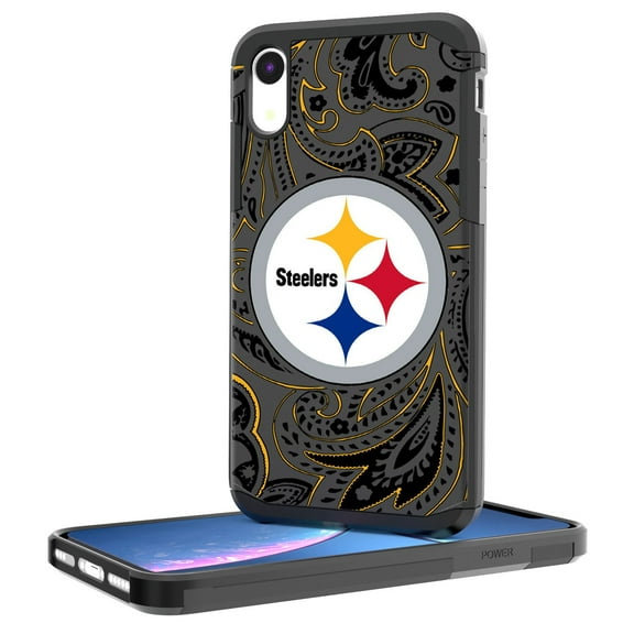 Pittsburgh Steelers iPhone Rugged Paisley Design Case