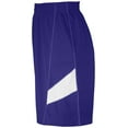thumbnail image 5 of Holloway Sportswear 2XL Dual-Side Single Ply Shorts Purple/White 224079, 5 of 6