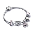 thumbnail image 1 of Pulsera de mujer con dije de llave de cuentas con corona europea LOVE Pulsera de cuentas Noble LOVE Joyería para el día de San Valentín, 1 of 6
