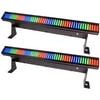2 Chauvet COLORSTRIP MINI DMX LED Wash Light Bars With Mounting Brackets