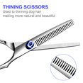 thumbnail image 4 of HLONK 5 in1 Dog Grooming Scissors Kit  Professional Dog Scissors for Grooming with Safety Round Tips  Titanium Coated Grooming Shears for Dogs Cat Pet At Home, 4 of 7