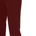 thumbnail image 6 of Women's Soft Fabric Yoga Pants with Pockets, Elastic Waist High Stretch Casual Fit, Solid Color Pants for Women, Workout Lounge Sports, Athletic Trousers | VerBelle,Wine M, 6 of 9