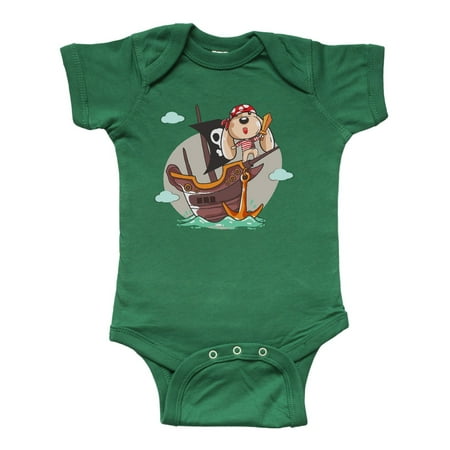 

Inktastic Cute Pirate Dog Gift Baby Boy or Baby Girl Bodysuit