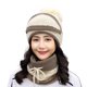 thumbnail image 1 of Jumpingount Gorros de punto de invierno, gorros para mujer, gorro grueso y cálido, gorro de punto con letras para mujer, gorros, gorros, conjuntos Sombreros blanquecino, 1 of 6