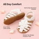 thumbnail image 4 of Sandalias Cerradas para Niñas DREAM PAIRS Talla 10 Blancas, 4 of 6