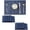 Blue, variant on LightSteel Blue Placemats Set of 6 - Heat Resistant Non-Slip Place mats for Dining Table, Washable Durable PVC Vinyl Woven Table Mats（LightSteel Blue, 6）